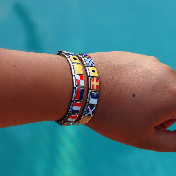 Nautical Code Flag Bracelet Etiquette Marine