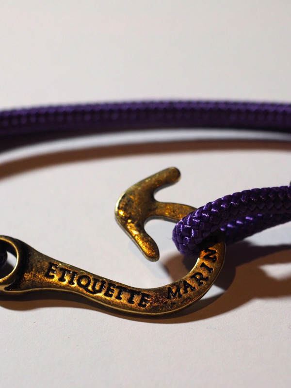 Hook - Purple with Black //Antique finish
